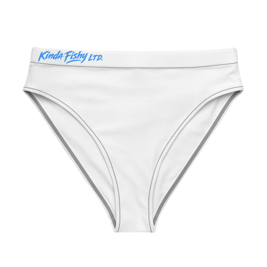 Recycled high-waisted bikini bottom- Patriotic 