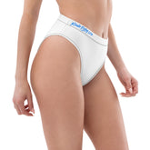 Recycled high-waisted bikini bottom- Patriotic 