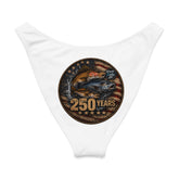 Recycled V-cut bikini bottom- Patriotic 