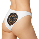 Recycled V-cut bikini bottom- Patriotic 