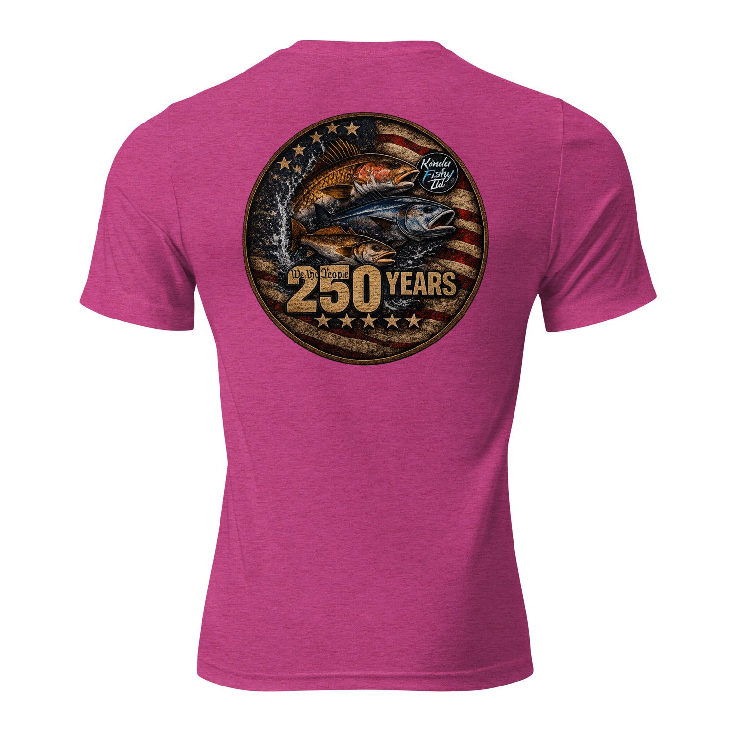 Product mockupShort sleeve t-shirt tri blend- Patriotic 
