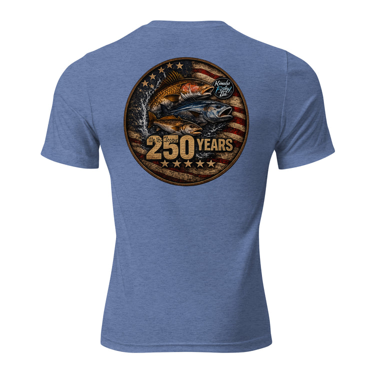 Product mockupShort sleeve t-shirt tri blend- Patriotic 