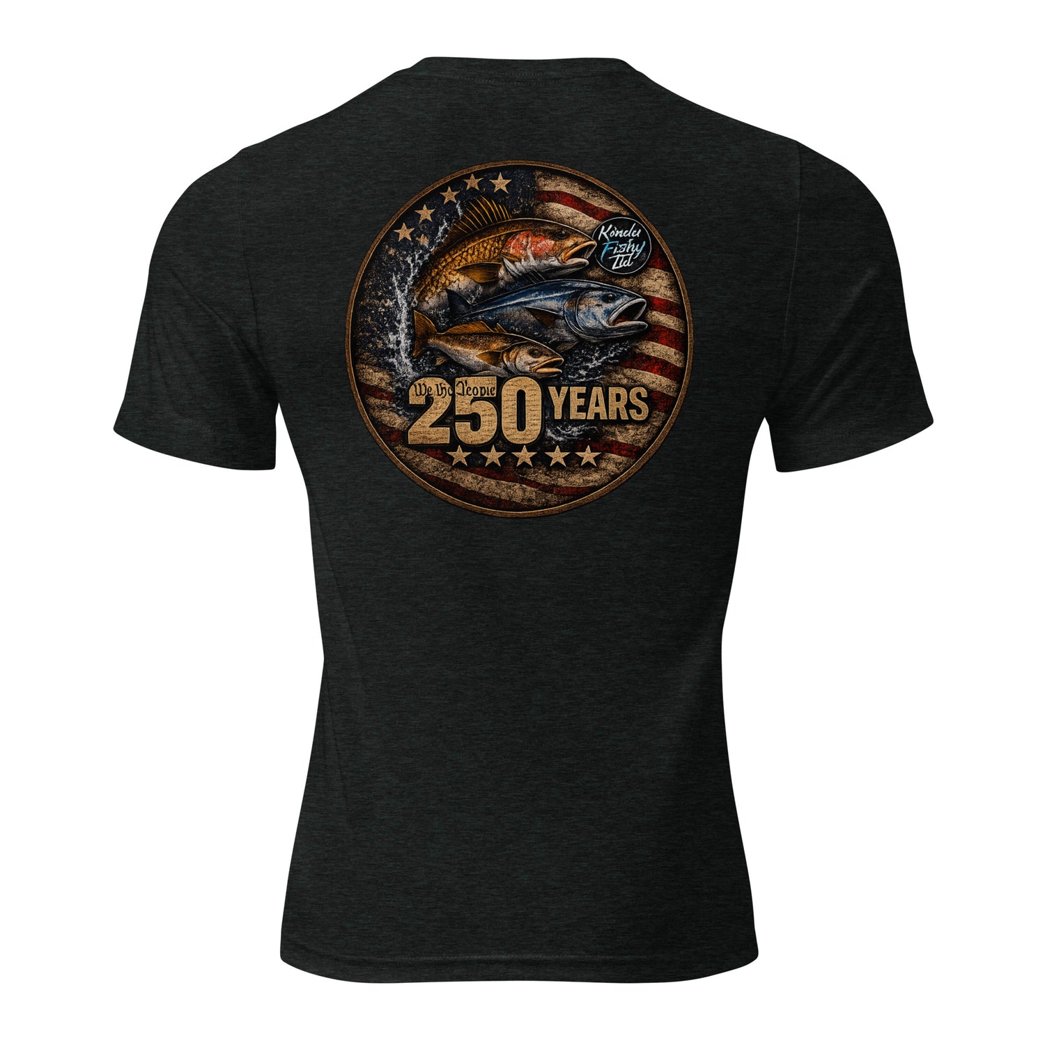 Product mockupShort sleeve t-shirt tri blend- Patriotic 