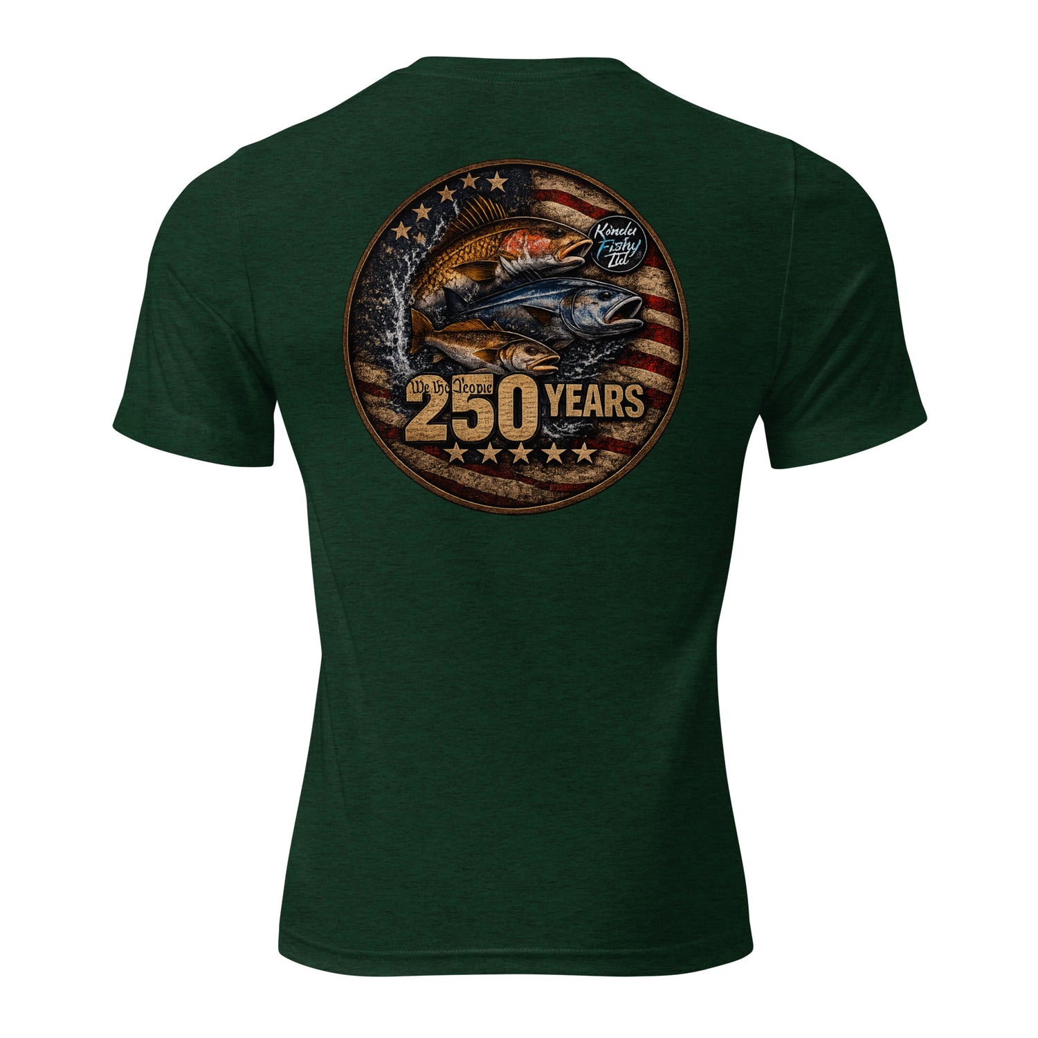 Product mockupShort sleeve t-shirt tri blend- Patriotic 