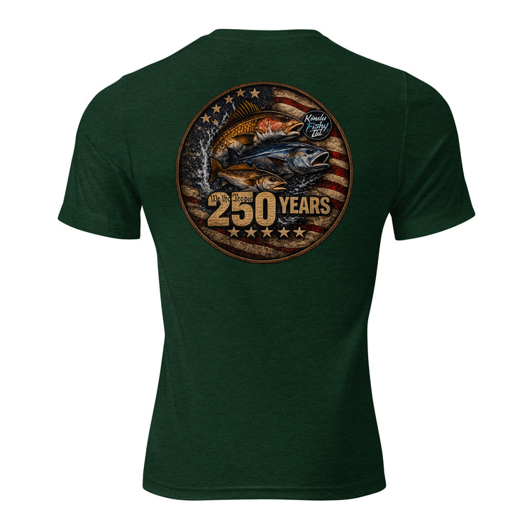 Product mockupShort sleeve t-shirt tri blend- Patriotic 