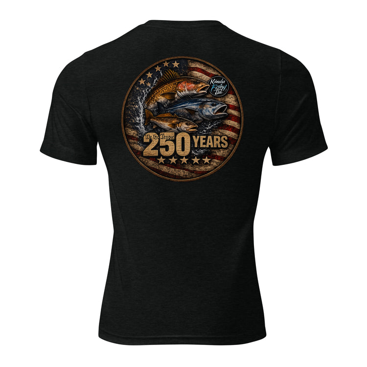 Product mockupShort sleeve t-shirt tri blend- Patriotic 