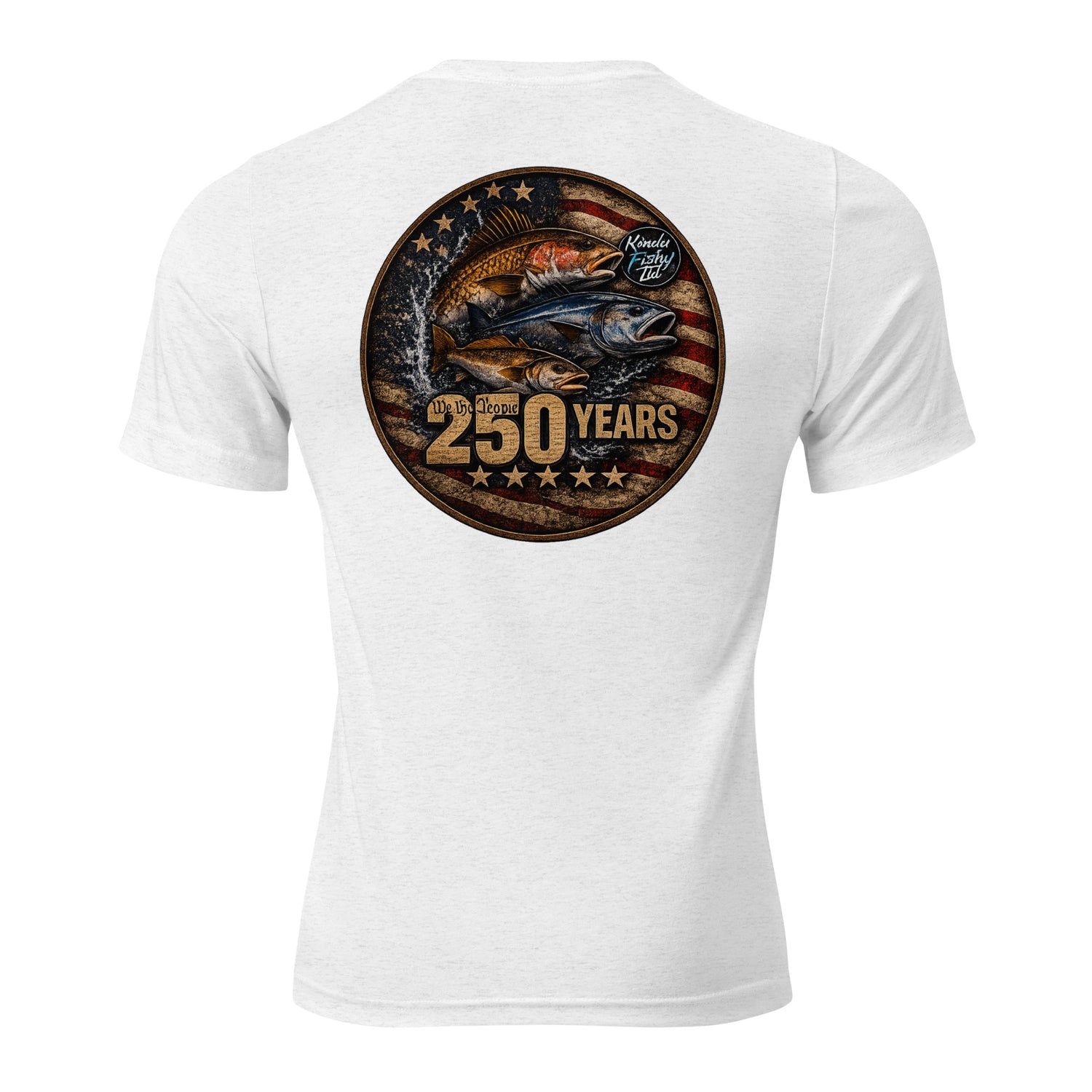 Product mockupShort sleeve t-shirt tri blend- Patriotic 