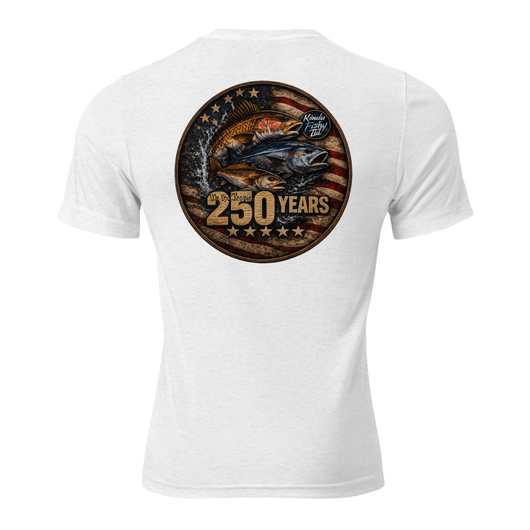 Product mockupShort sleeve t-shirt tri blend- Patriotic 