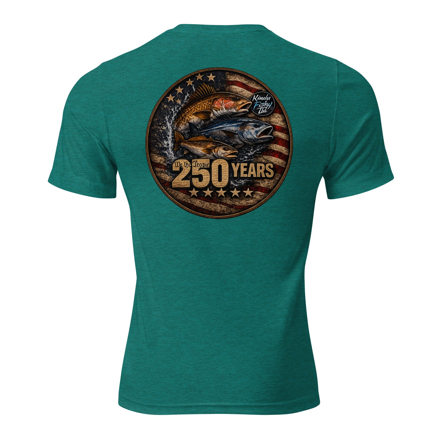 Product mockupShort sleeve t-shirt tri blend- Patriotic 