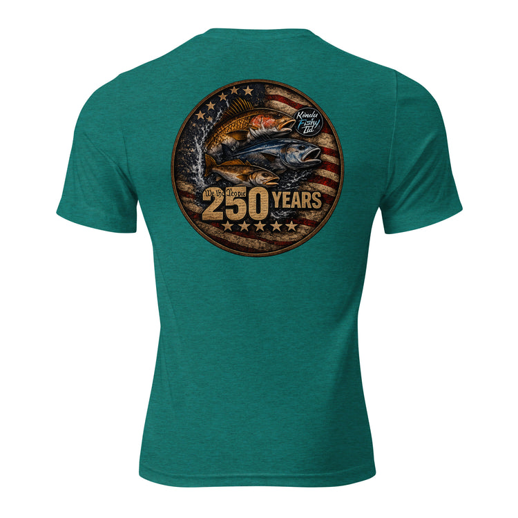 Product mockupShort sleeve t-shirt tri blend- Patriotic 